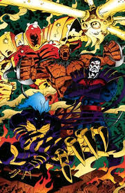 Apocalypse's horsemen (front to back): Abyss, Sinister, Mikahil Rasputin, Holocaust