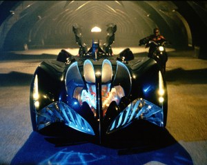 Batman and Robin - Batmobile and Red Bird bike