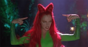 Who has stupid hair and hams up her performance to unheard of levels? This girl!