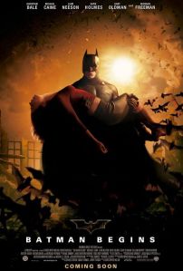 Batman Begins - poster with Katie Holmes