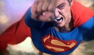 Superman angry